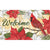 Christmas Cardinal Poinsettias Doormat