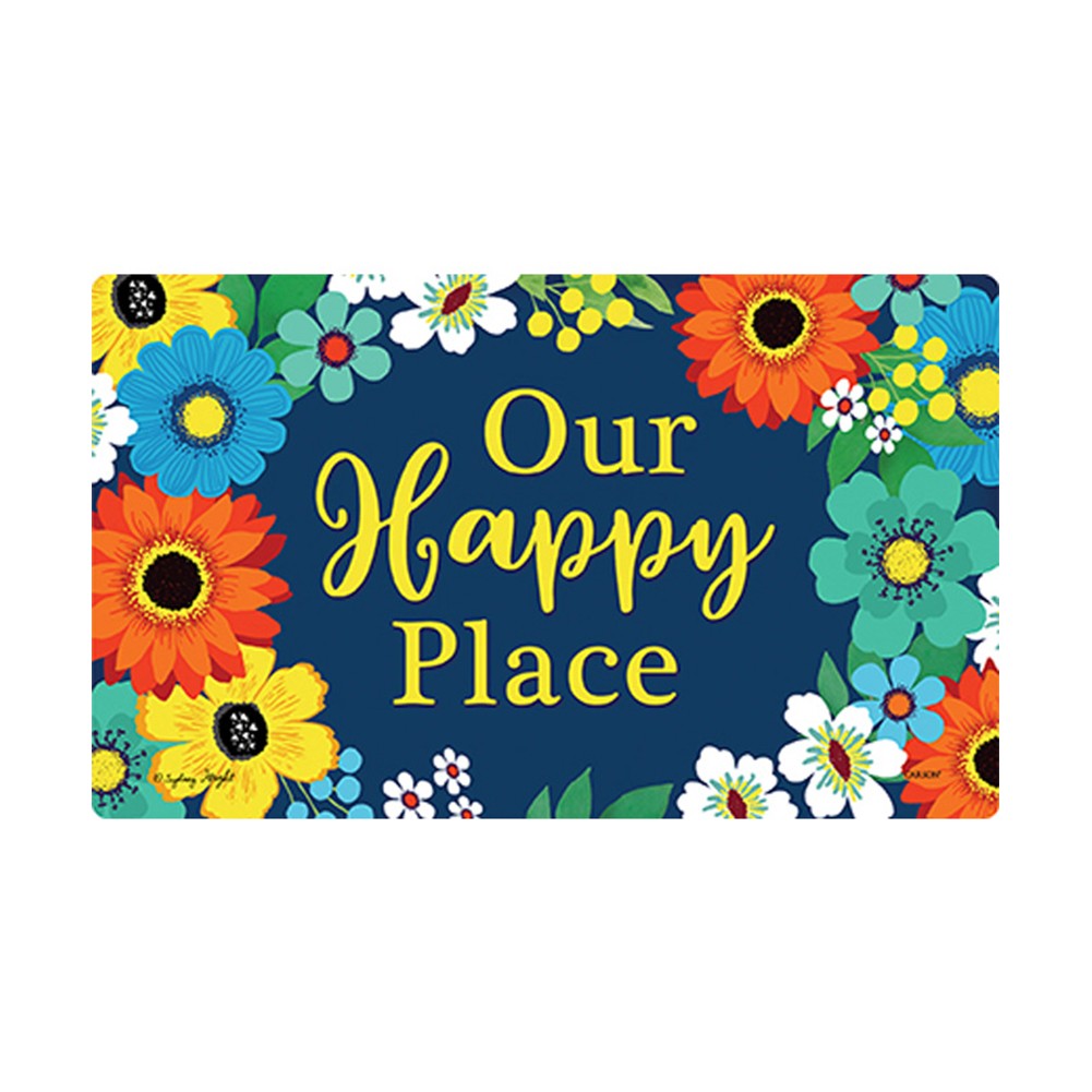 Happy Floral Doormat