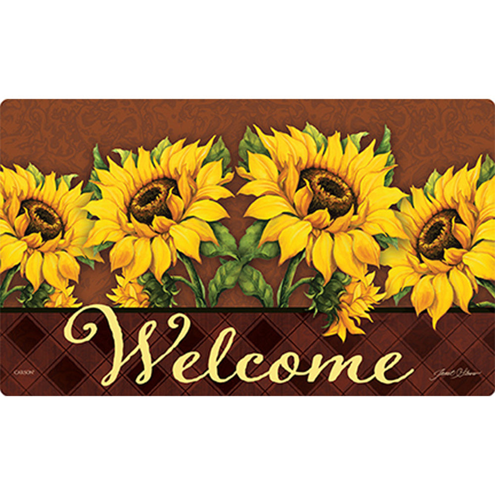 September Sunflower Doormat