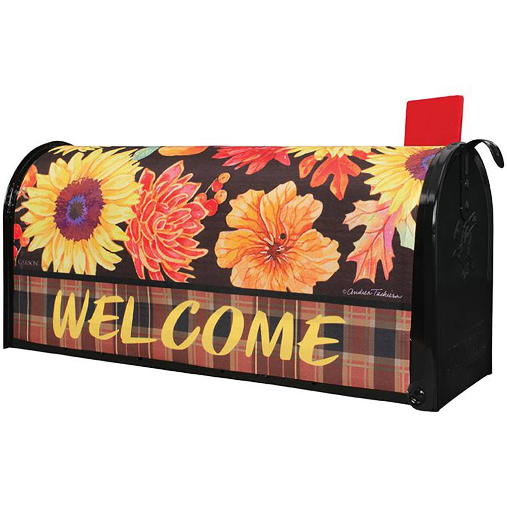 Fall Floral Mailbox Cover