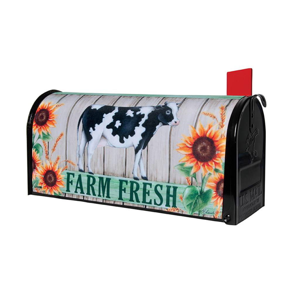 Farm Fresh Cow Mailbox Cover