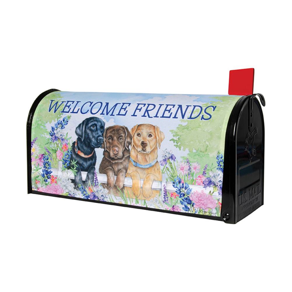 Fence Dogs Mailbox Cover