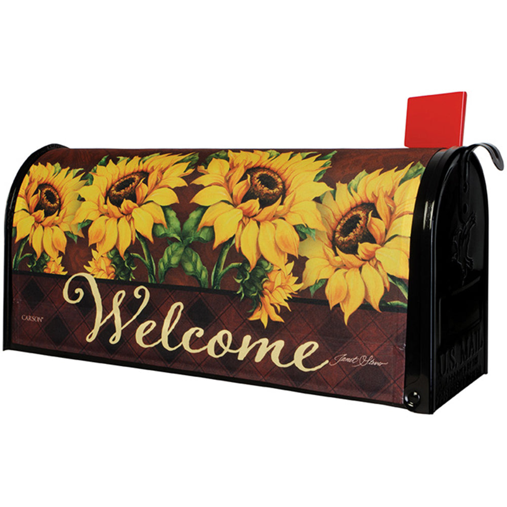 September Sunflower Mailbox Cover