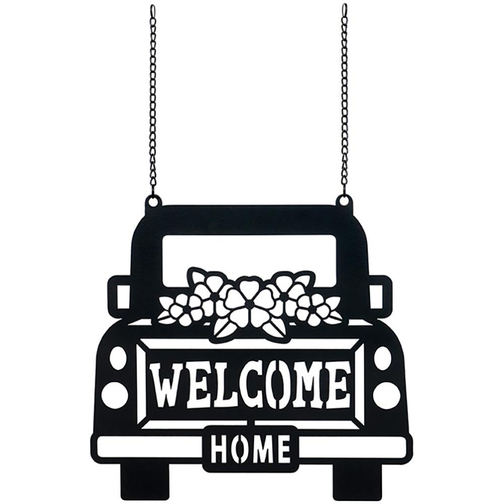 Welcome Truck Metal Garden Flag