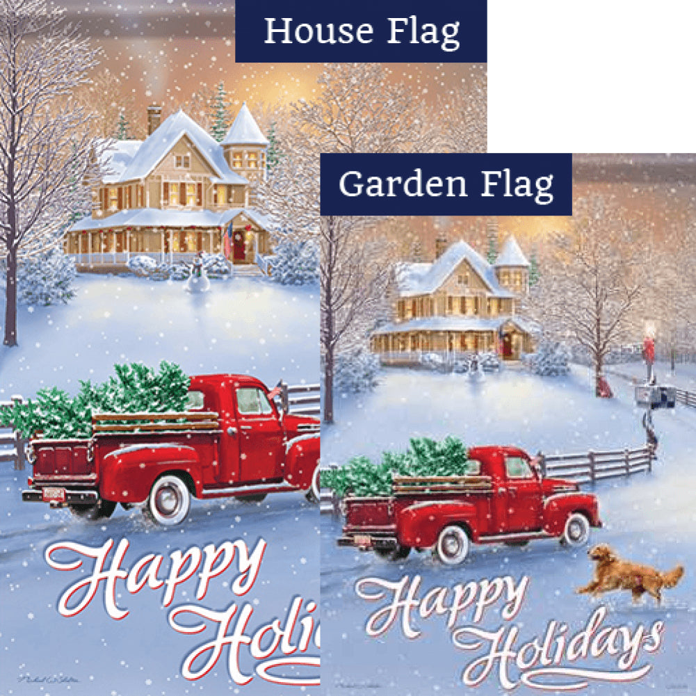 Holidays At Home Flags Set (2 Pieces)