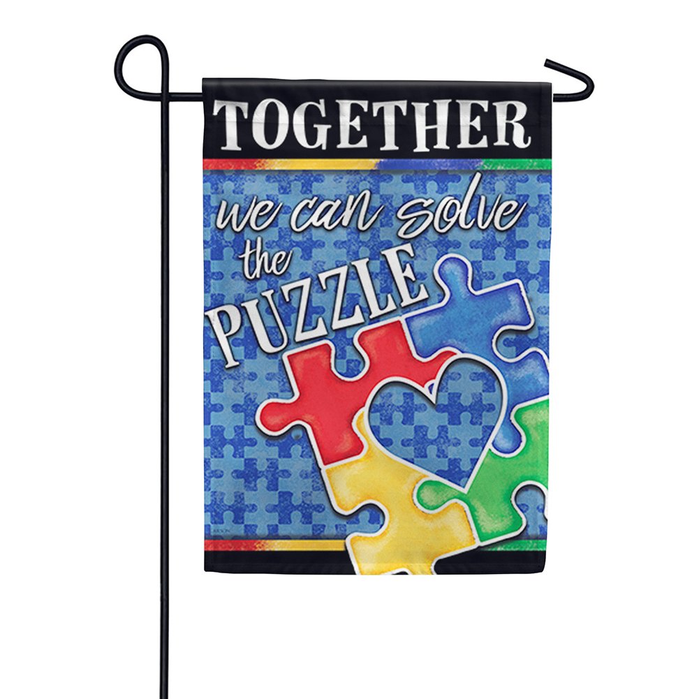 Autism Awareness Garden Flag