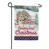 Americana Christmas Farmhouse Garden Flag