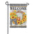 Sunflower Wreath Welcome Garden Flag