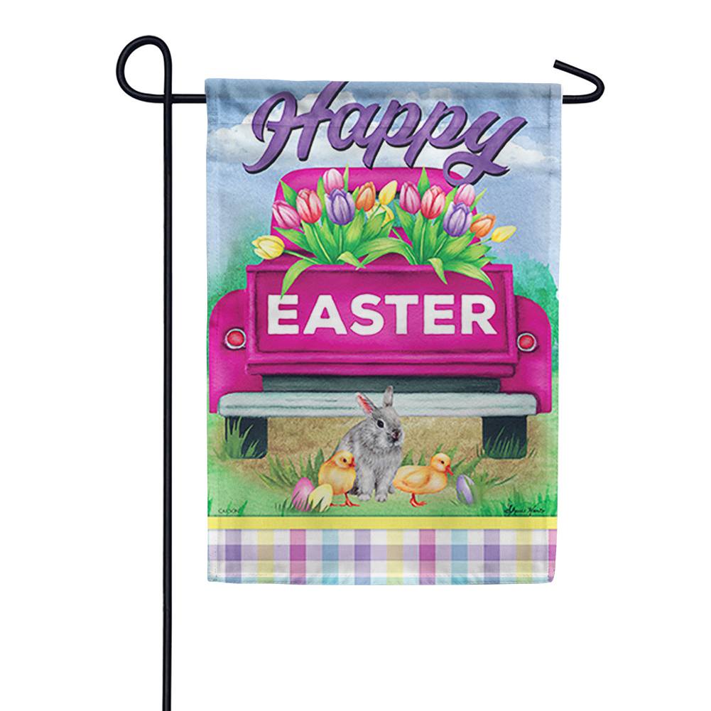 Tulip Truck Dura Soft Double Sided Garden Flag