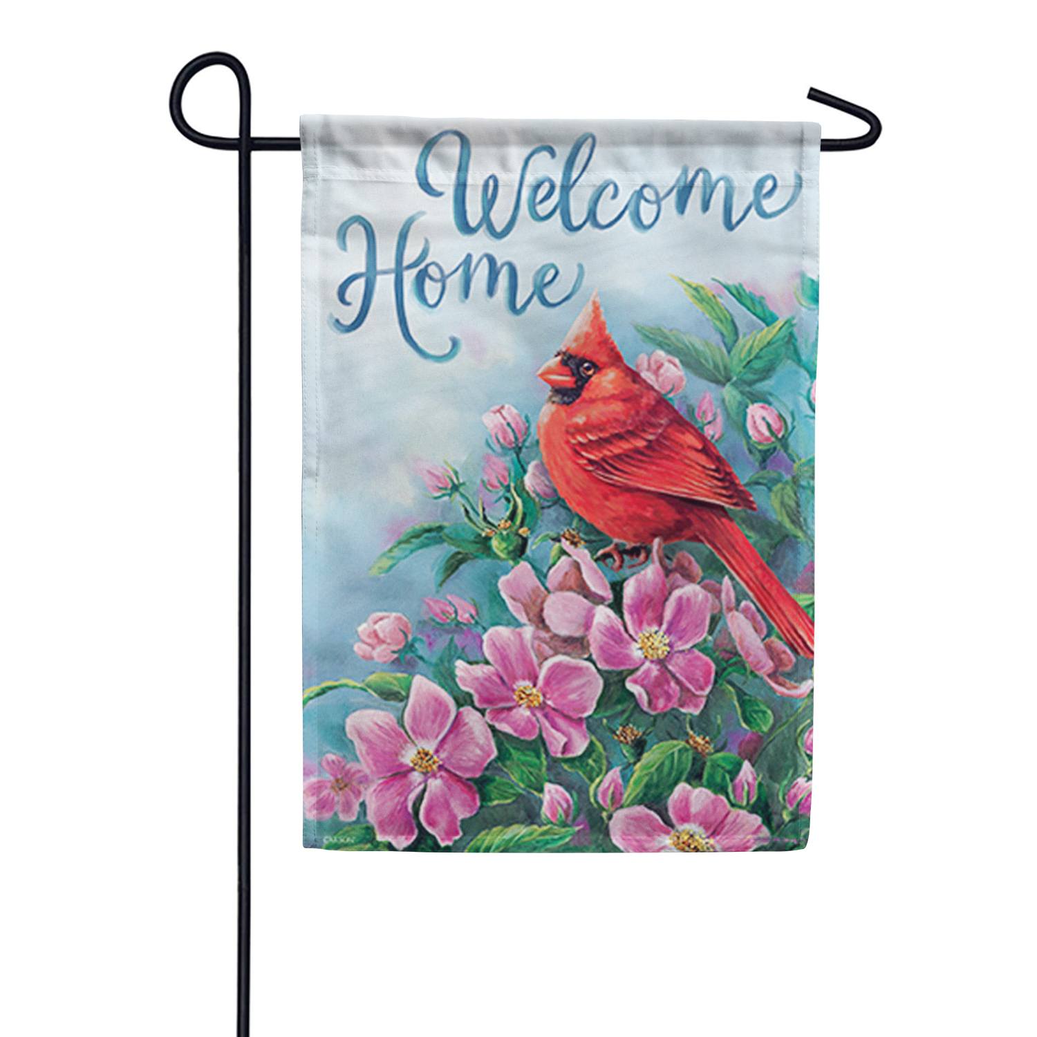 Pop of Red Garden Flag