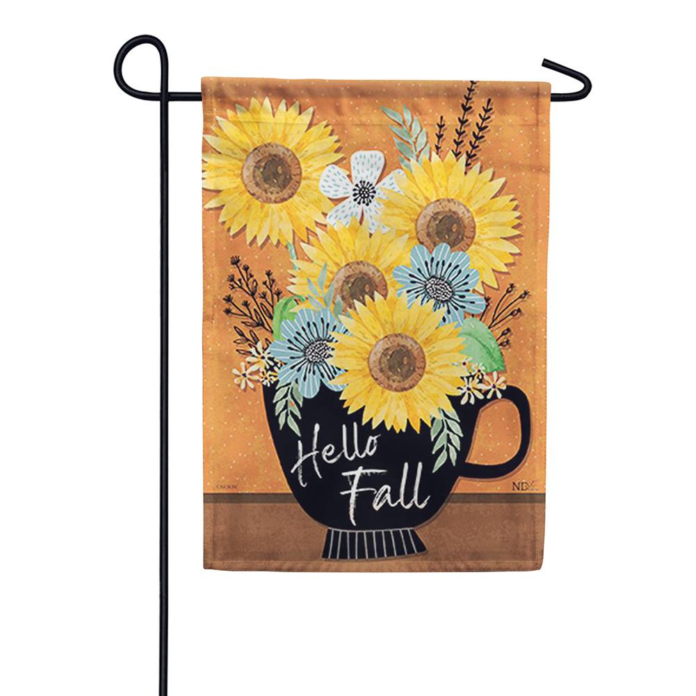 Harvest Sunflower Double Sided Garden Flag
