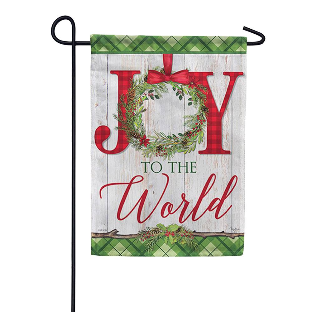 Joy to The World Double Sided Garden Flag