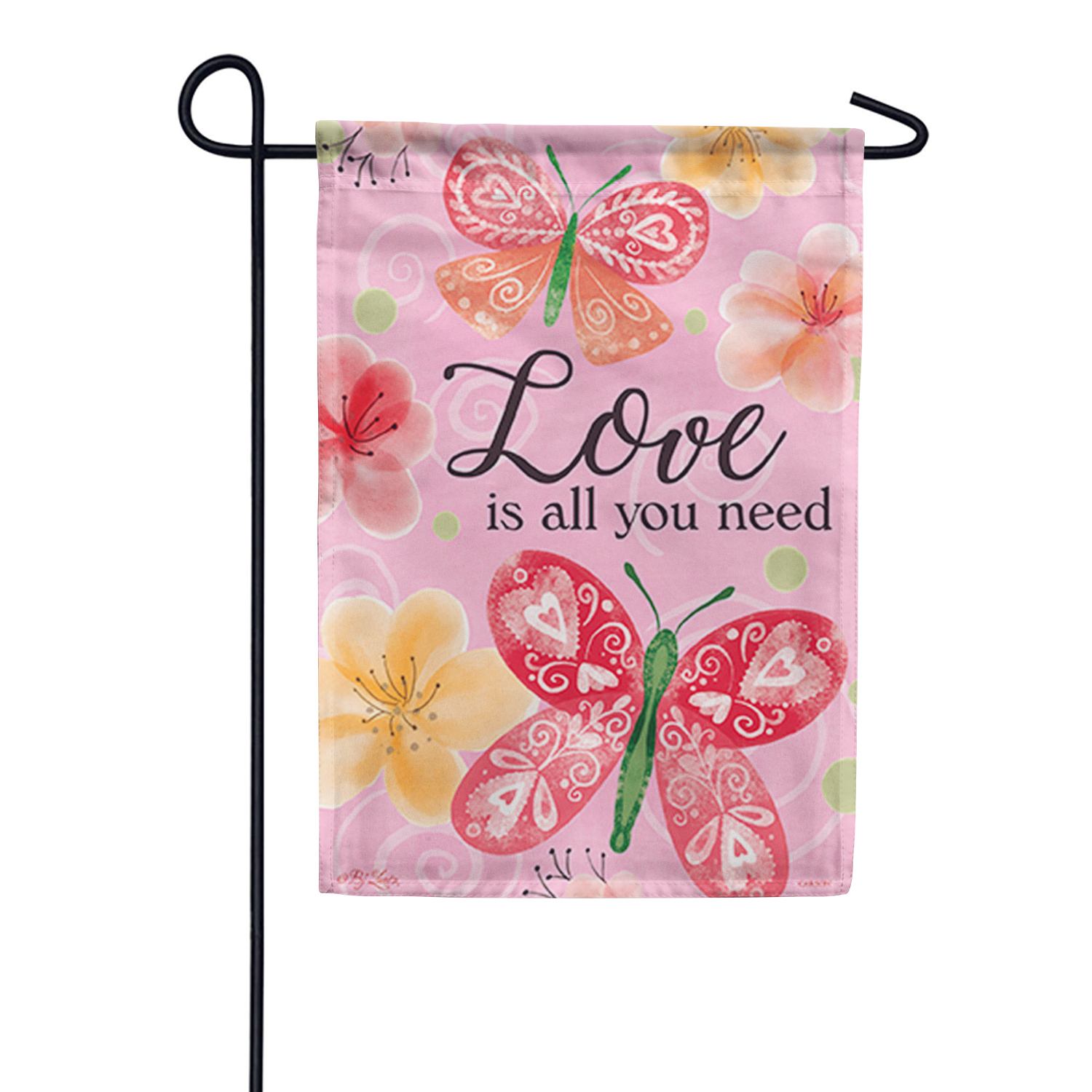 Butterfly Love Garden Flag