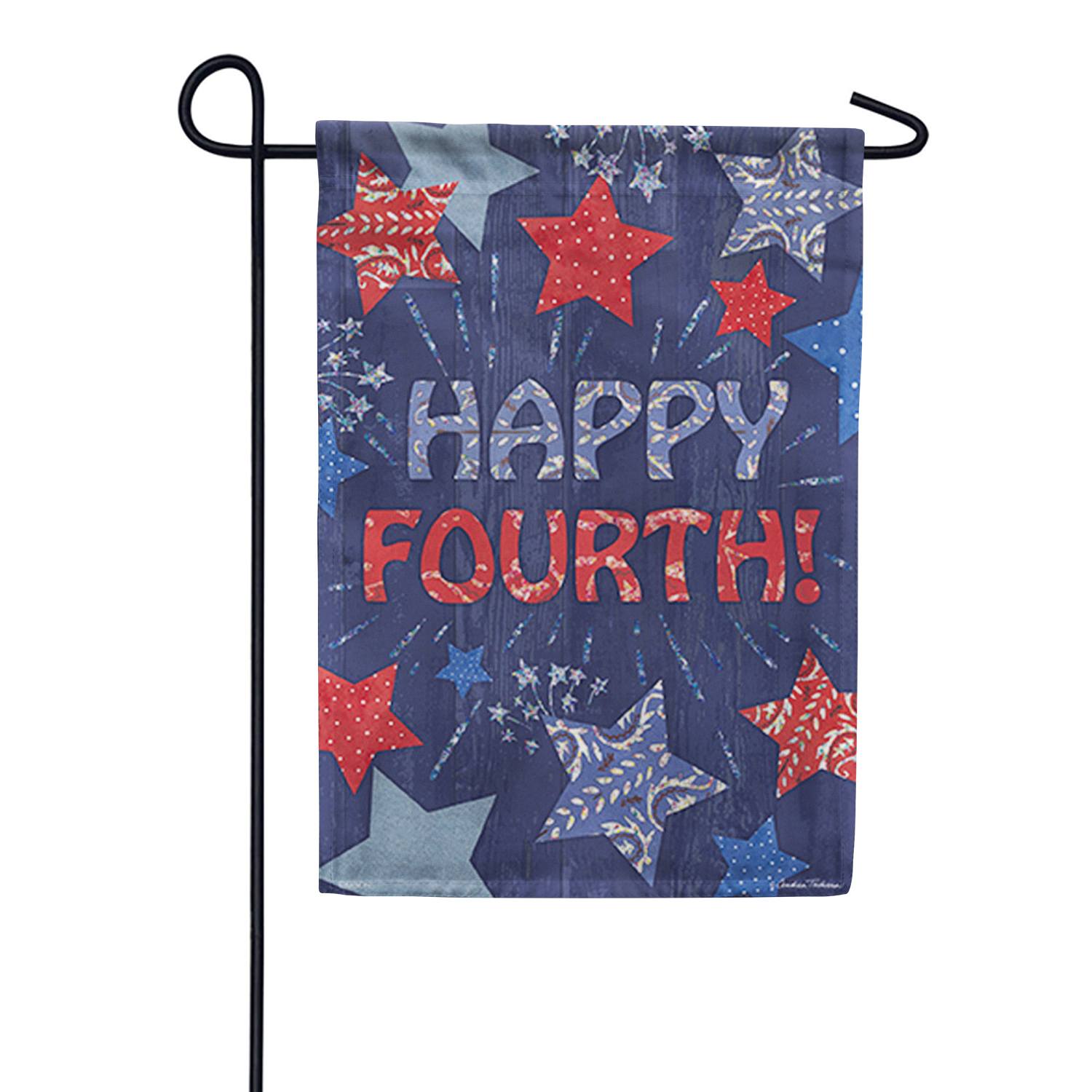 Patriotic Bandana Stars Glitter Trends Garden Flag