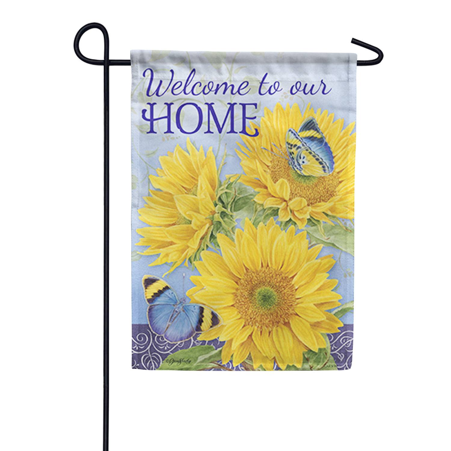 Sweet Sunflowers Welcome Garden Flag