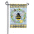 Bee Wreath Glitter Trends Garden Flag