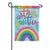 Positivity Glitter Trends Garden Flag