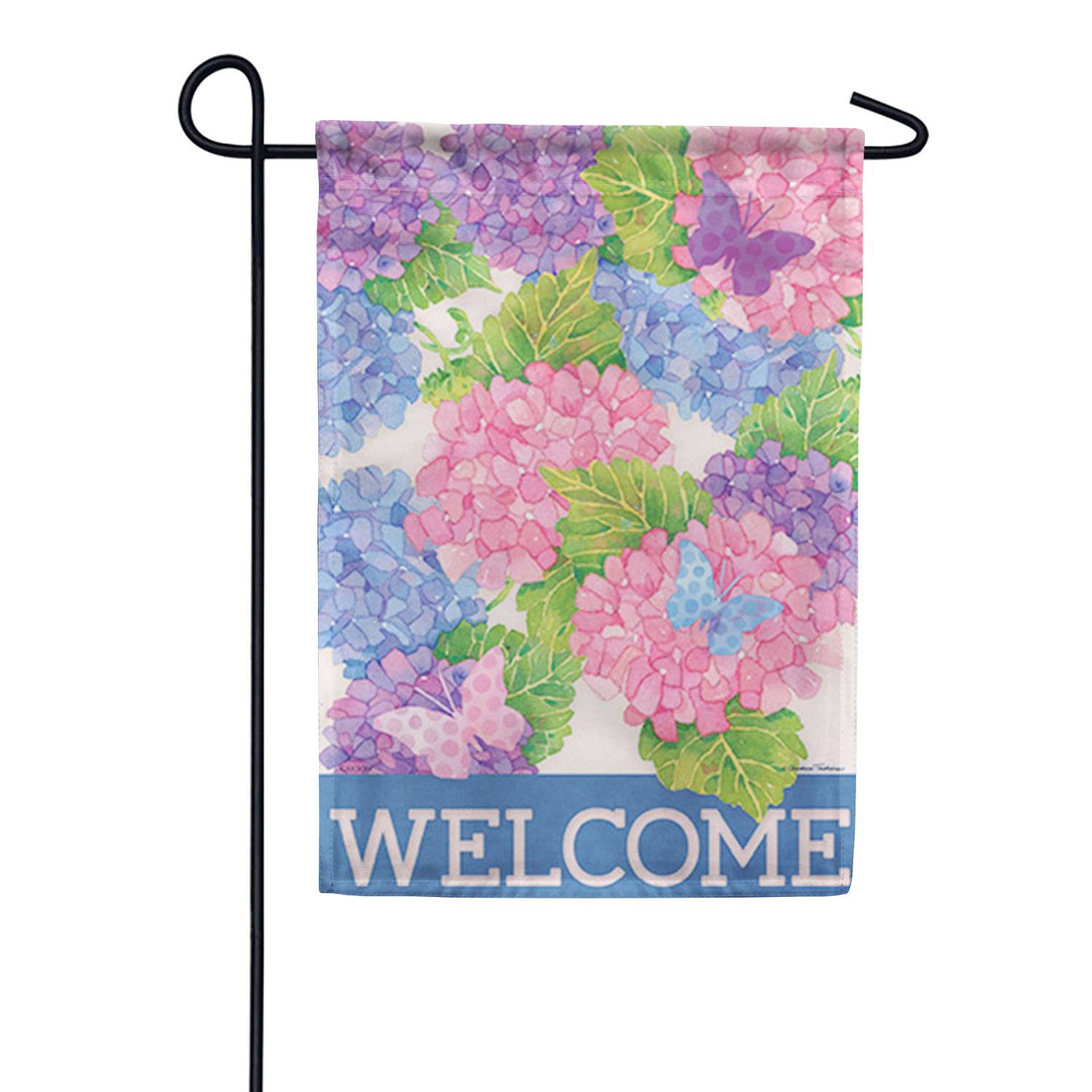 Spring Hydrangeas Garden Flag