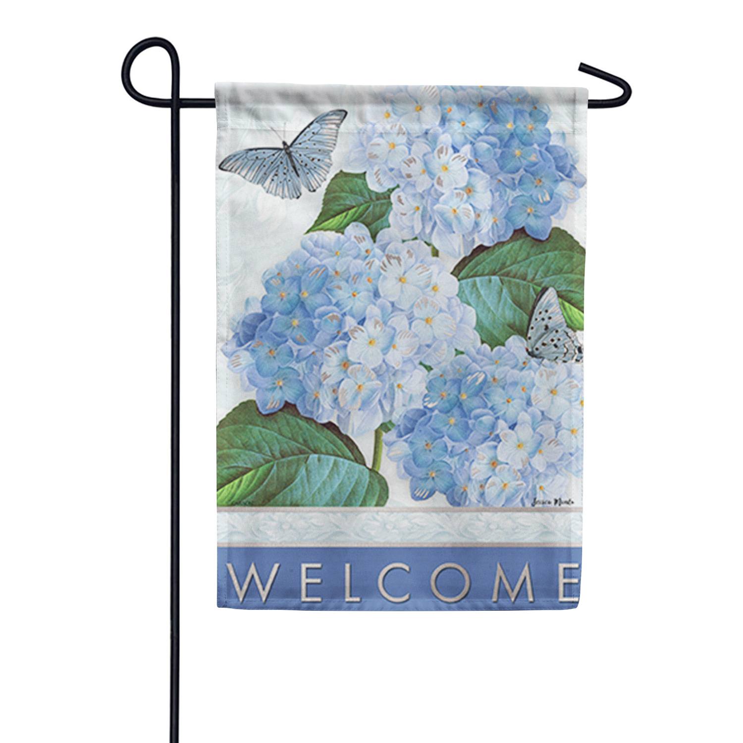 Sweet Hydrangeas Dura Soft Double Sided Garden Flag