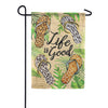 Flops & Palms Foil Accent Garden Flag