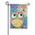 Patterened Owl Dura Soft Double Sided Garden Flag