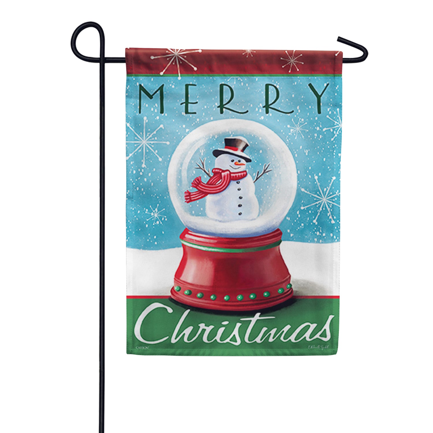 Snow Globe Garden Flag