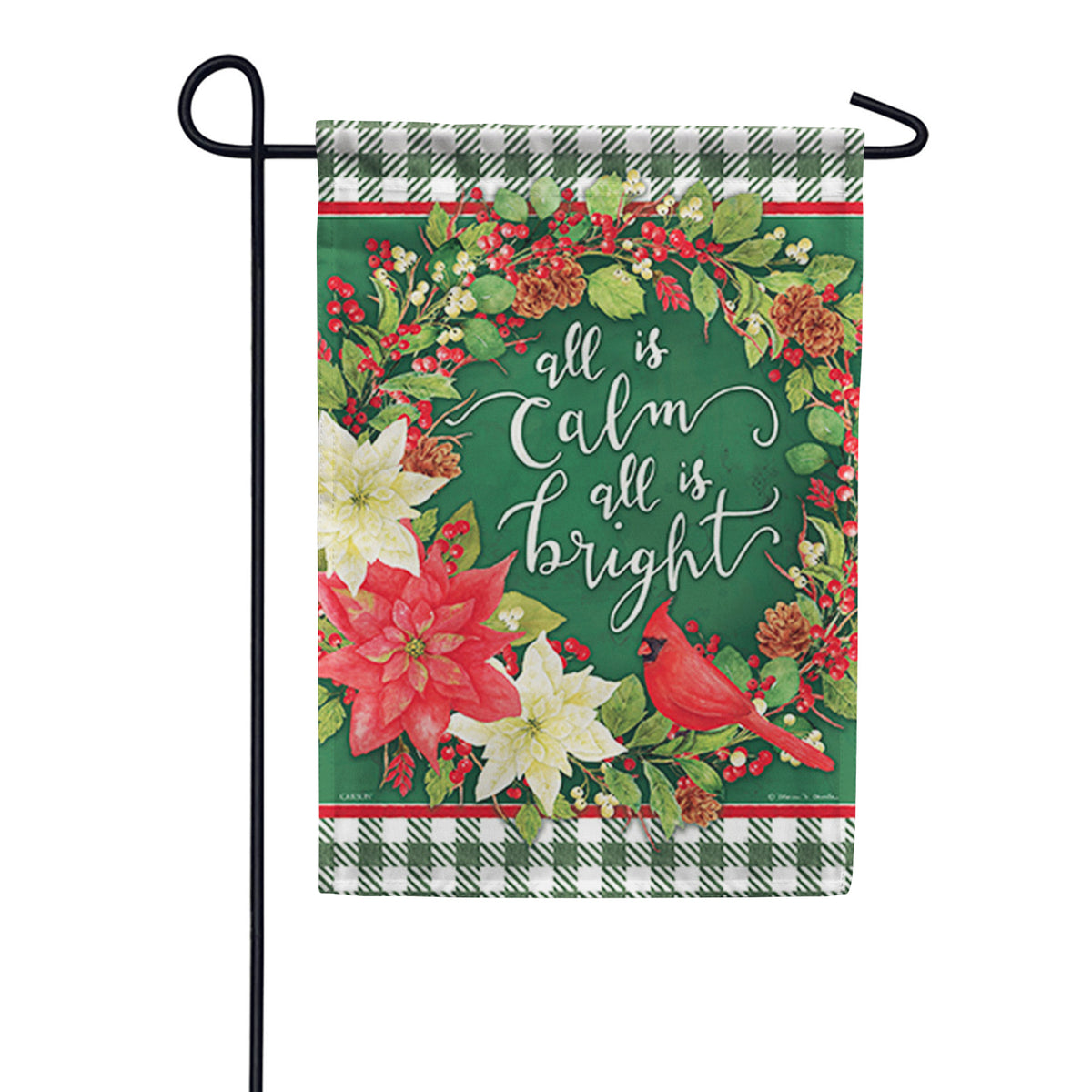 Carson All Is Calm Garden Flag