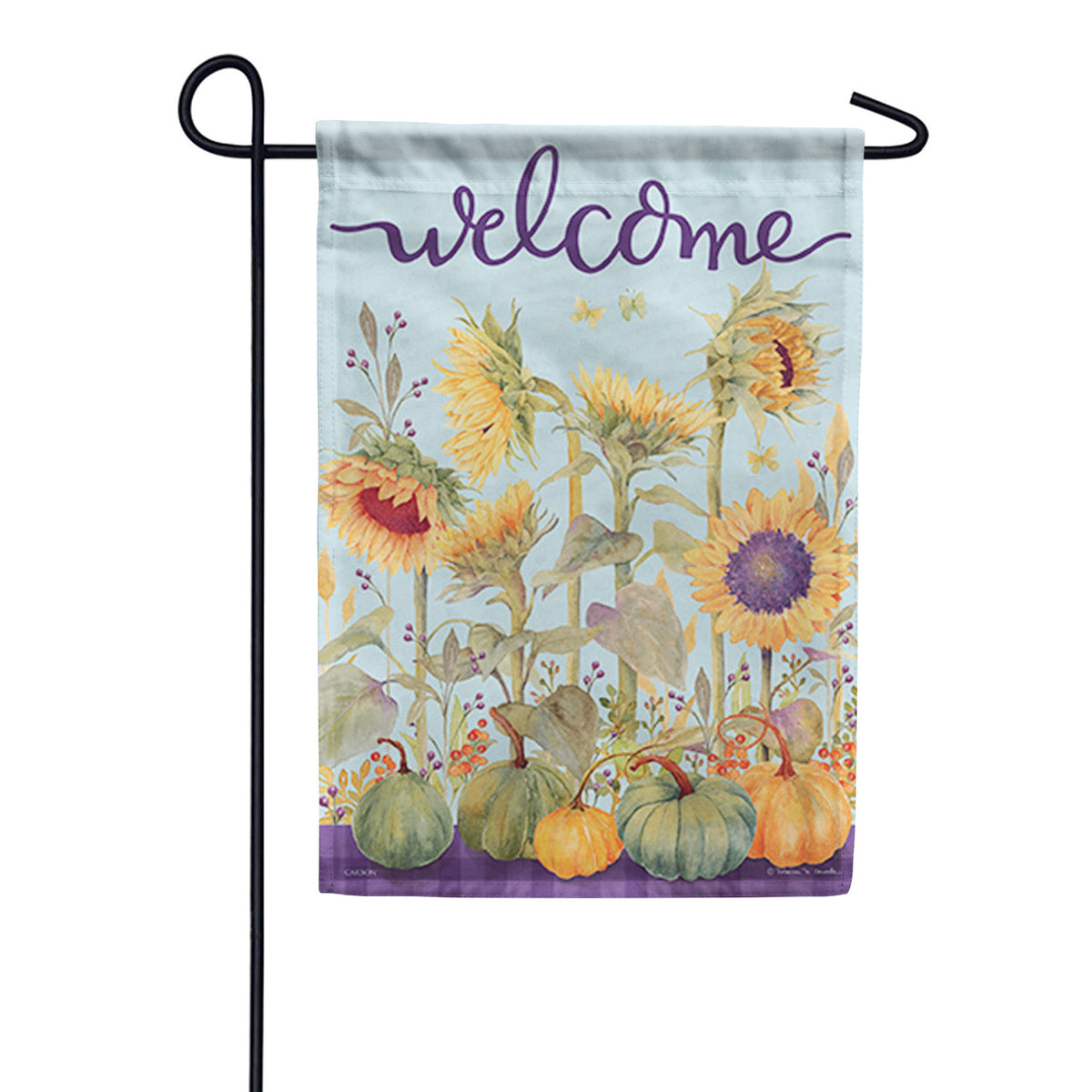 Sunflowers & Pumpkins Welcome Garden Flag
