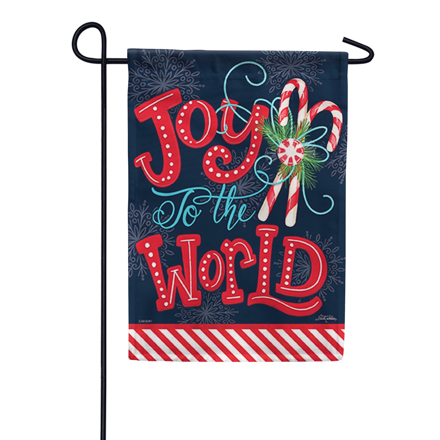 Peppermint Joy Garden Flag