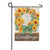 Sage Sunflower Wreath Garden Flag