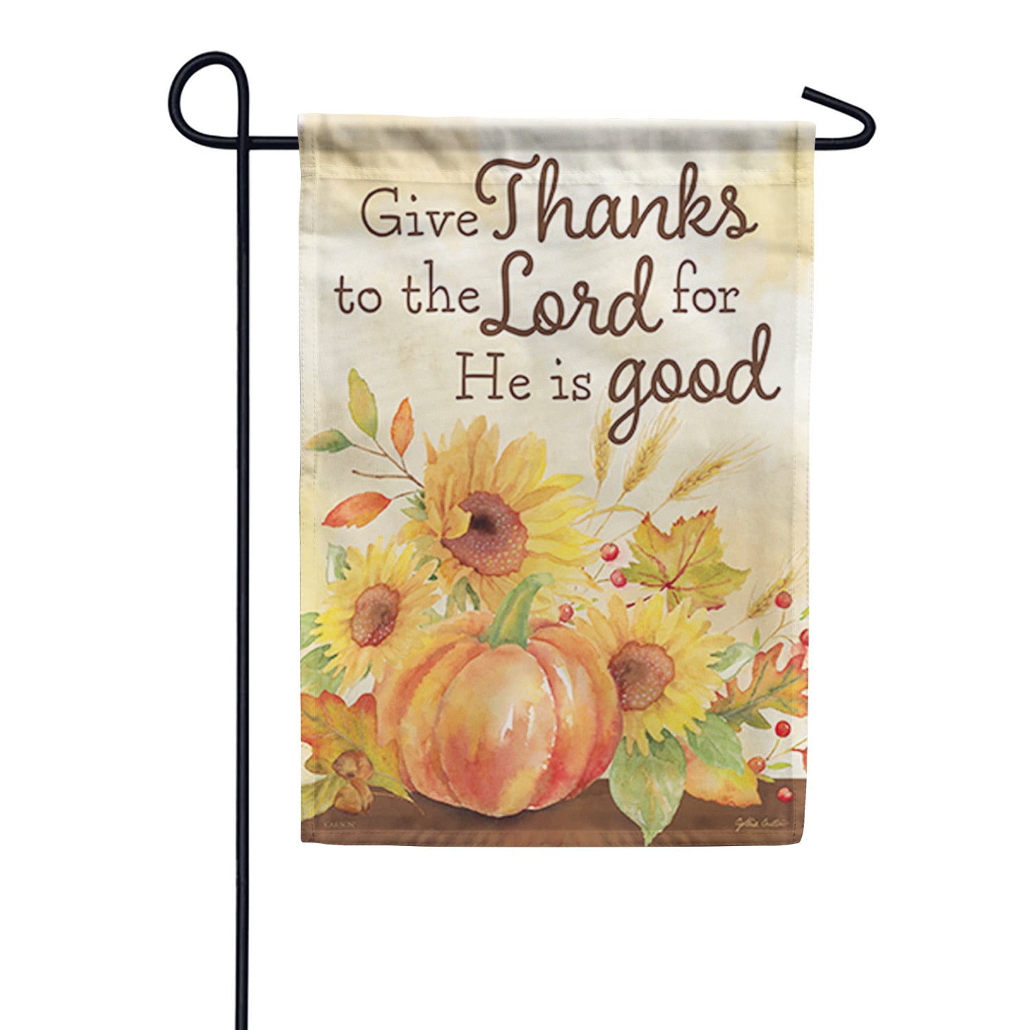 Carson Give Thanks to the Lord Garden Flag