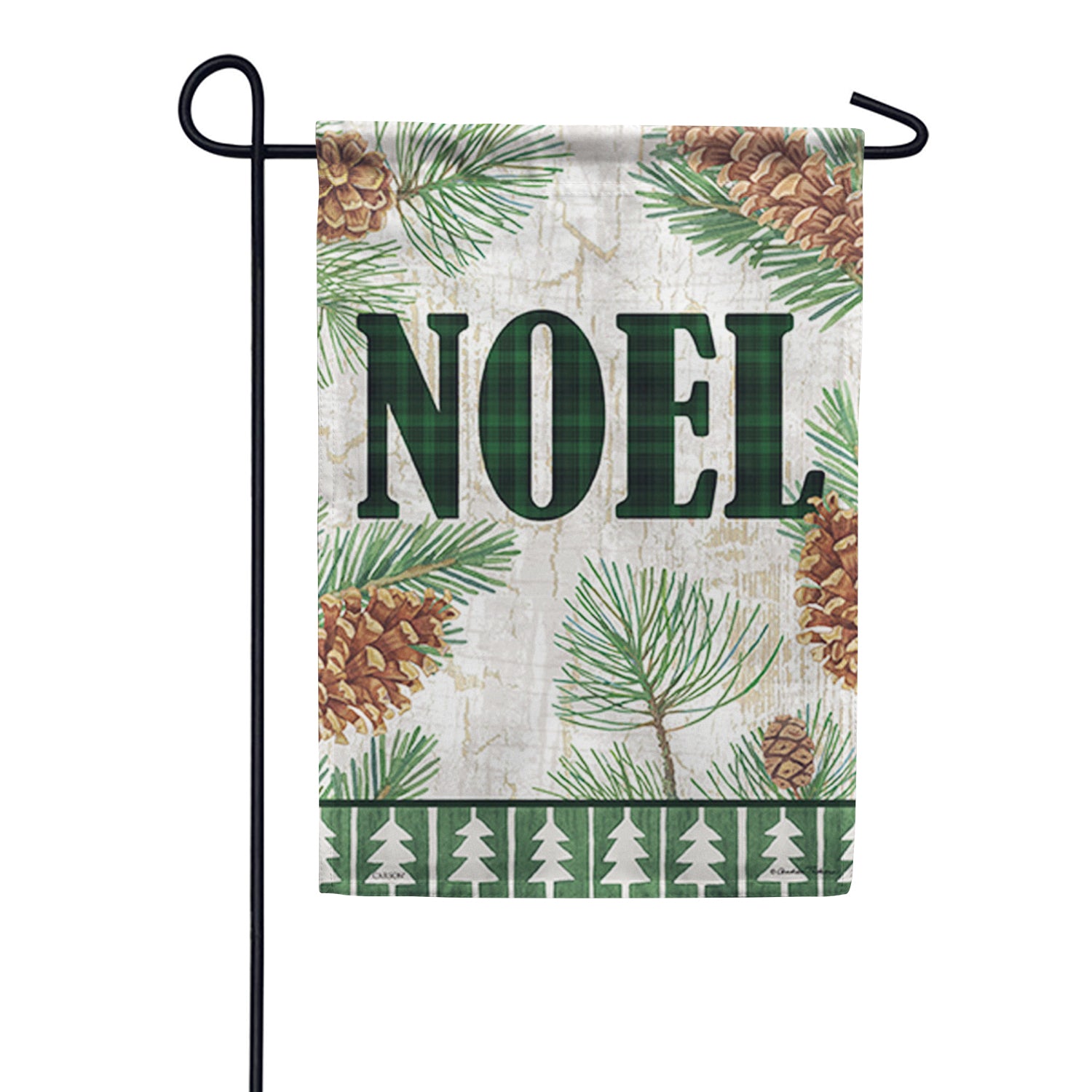 Noel and Pine Garden Flag