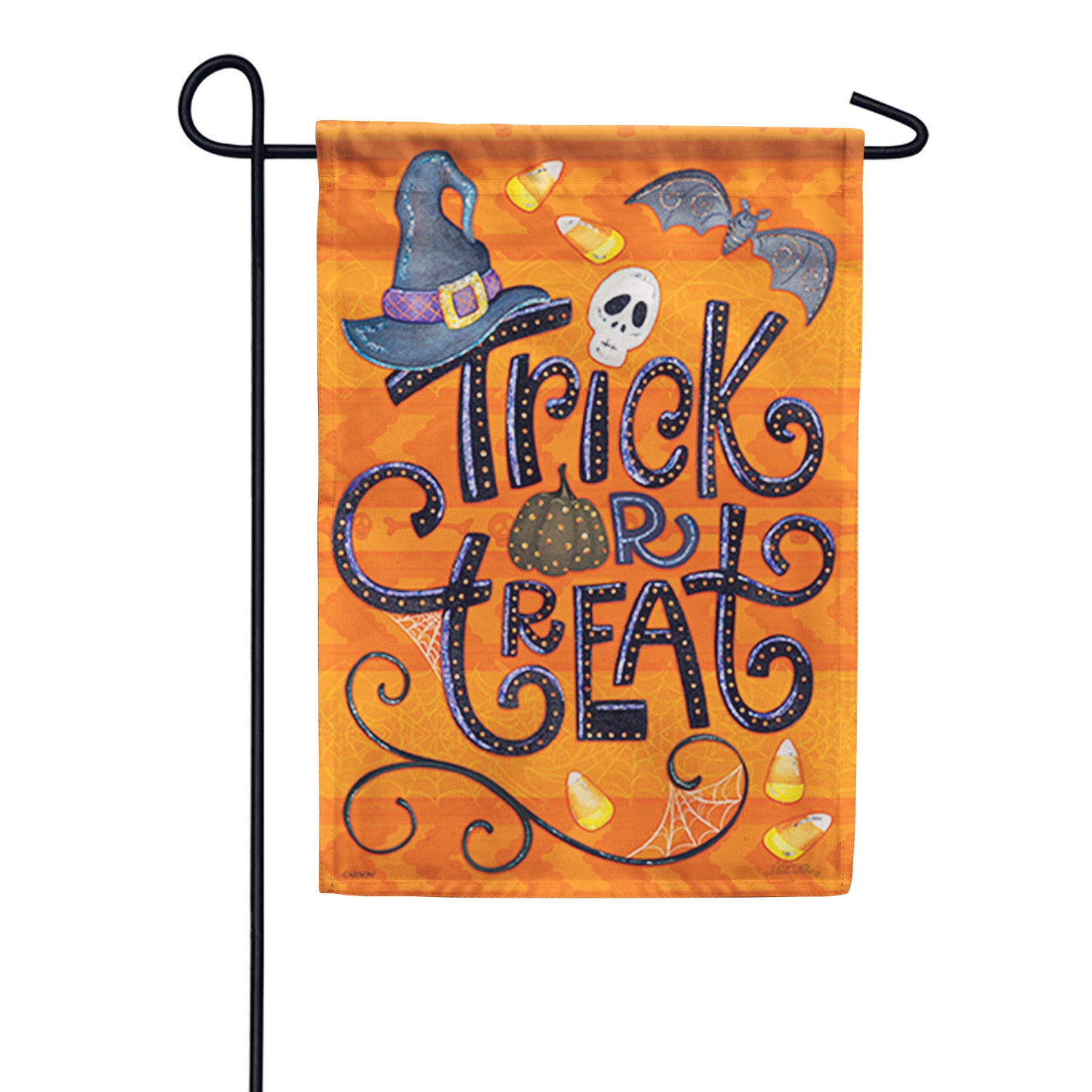 Get Spooky Glitter Trends Garden Flag