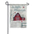 Winter Barn Garden Flag