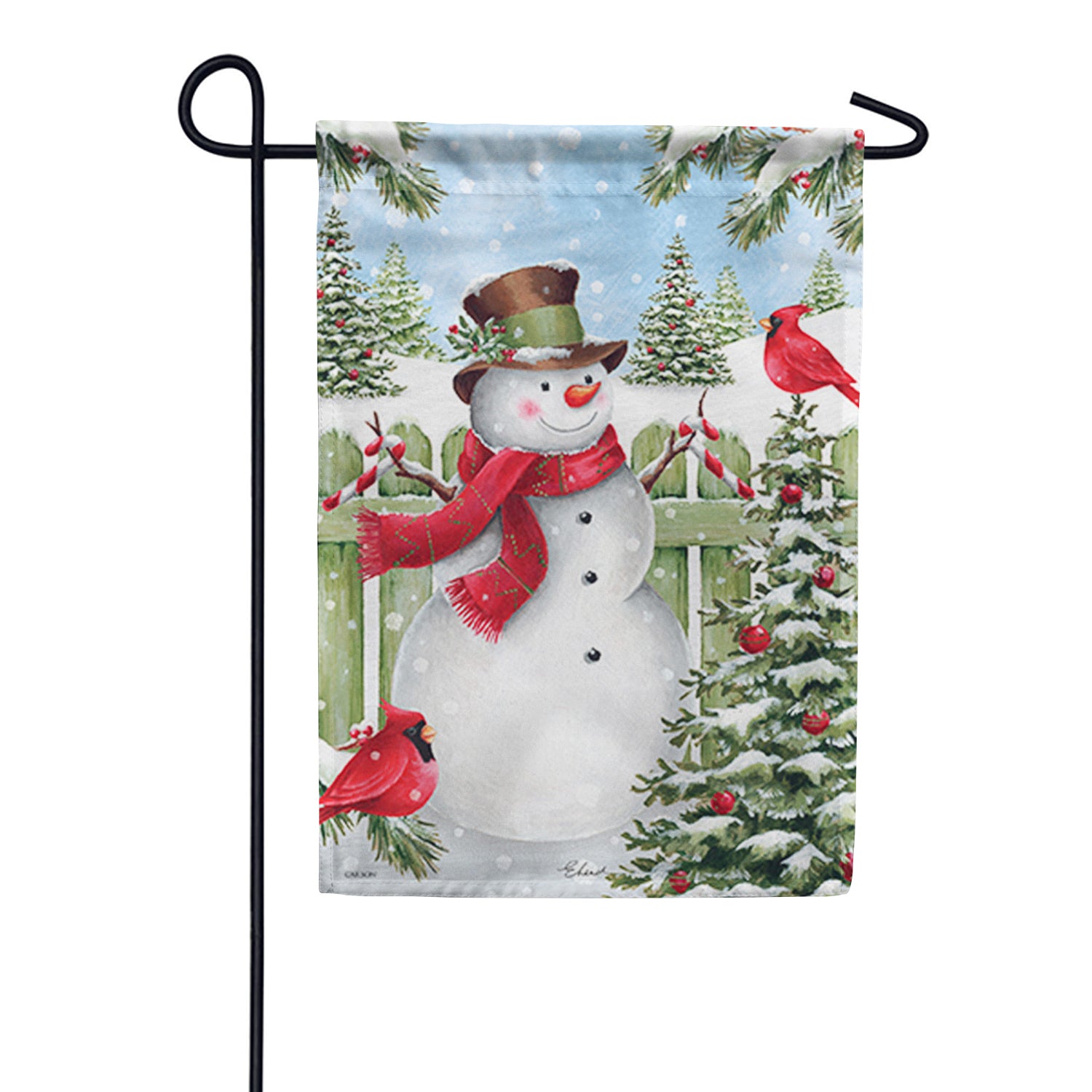 Carson Snowy Friends Garden Flag