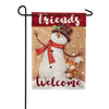 Snowman & Fox Garden Flag