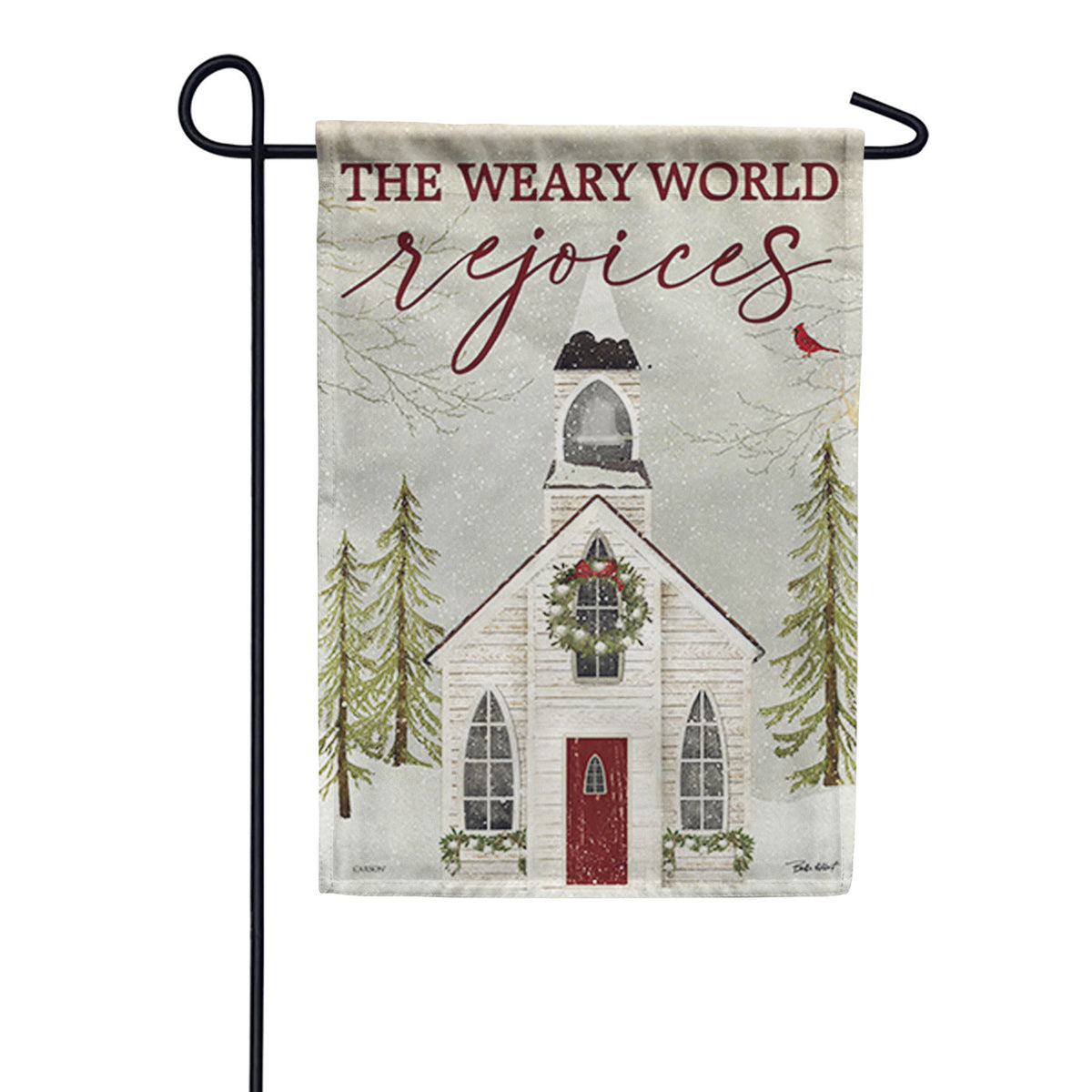 The World Rejoices Garden Flag