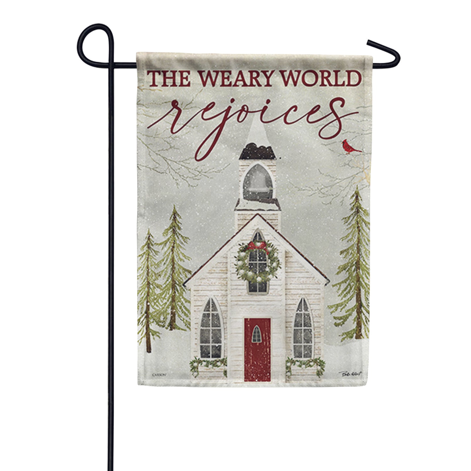 The World Rejoices Garden Flag