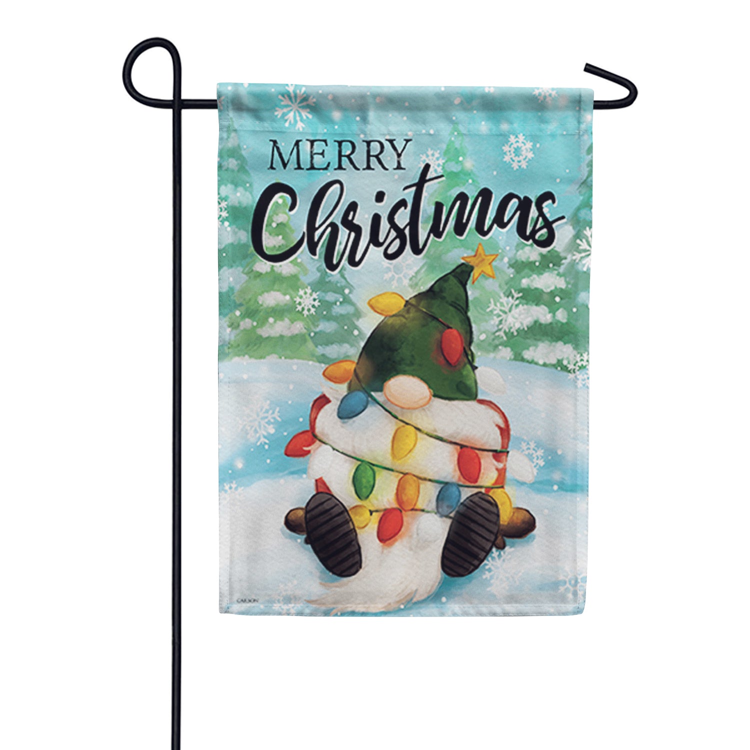 Christmas Gnome Garden Flag