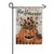 Jack O' Lantern Floral Garden Flag