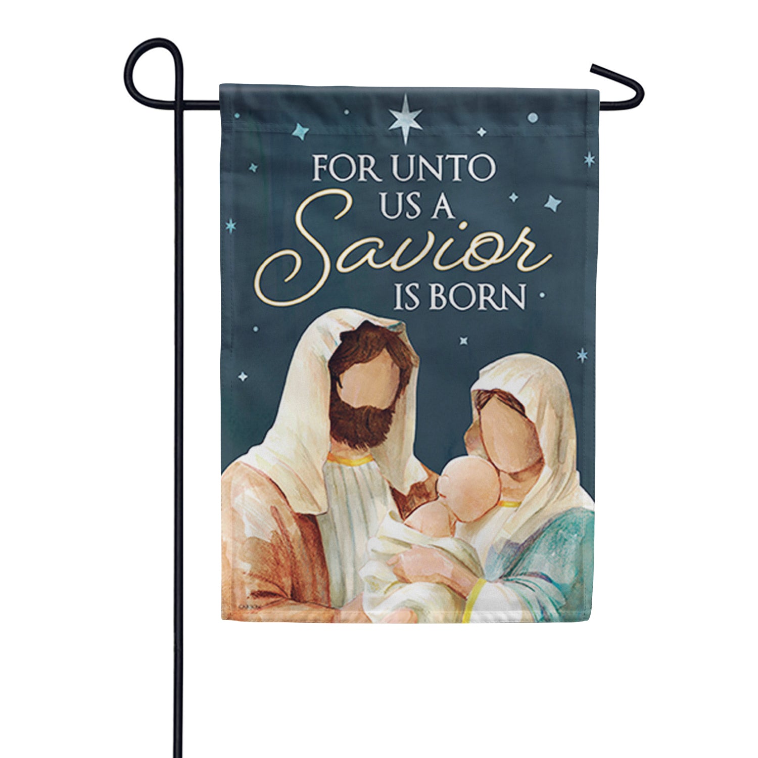 Carson A Savior is Born Garden Flag