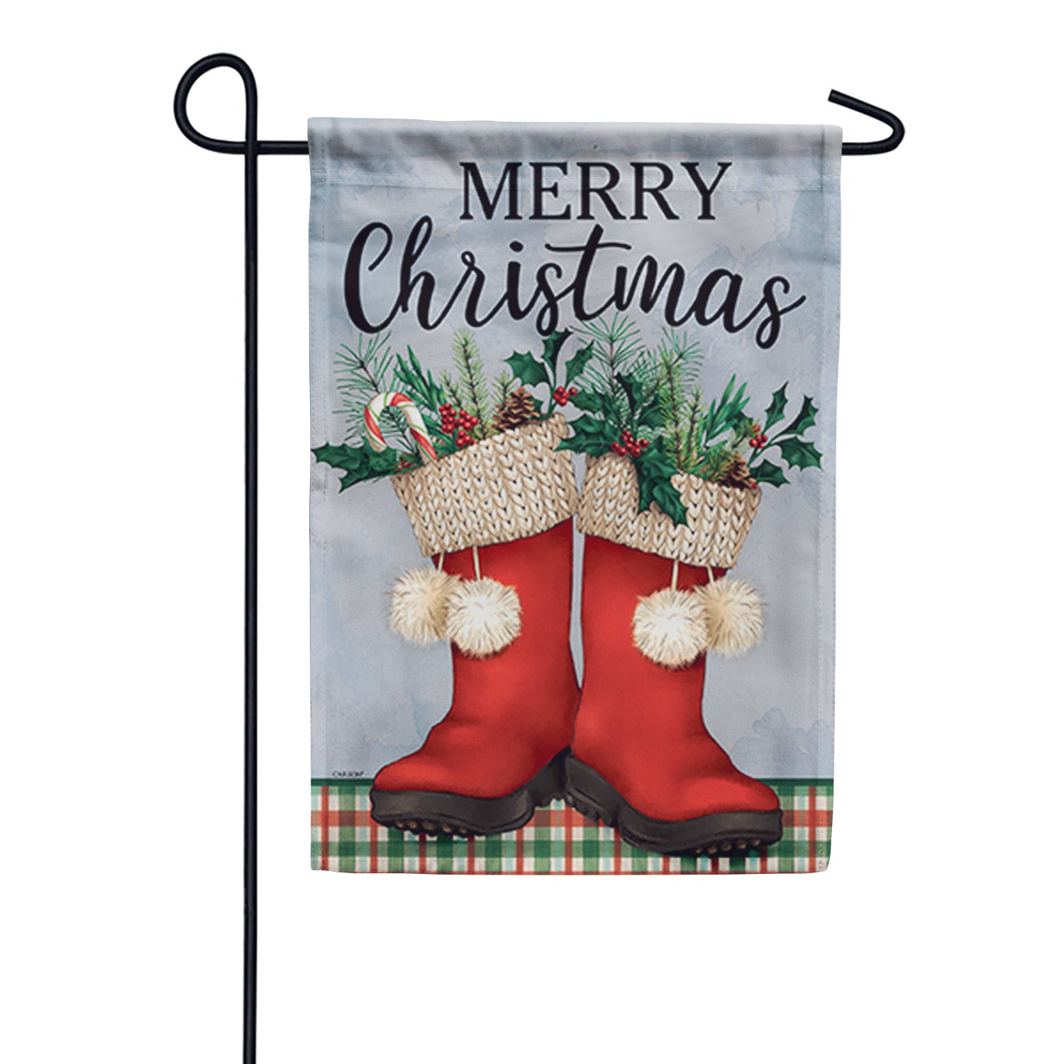 Carson Santa Boots Garden Flag