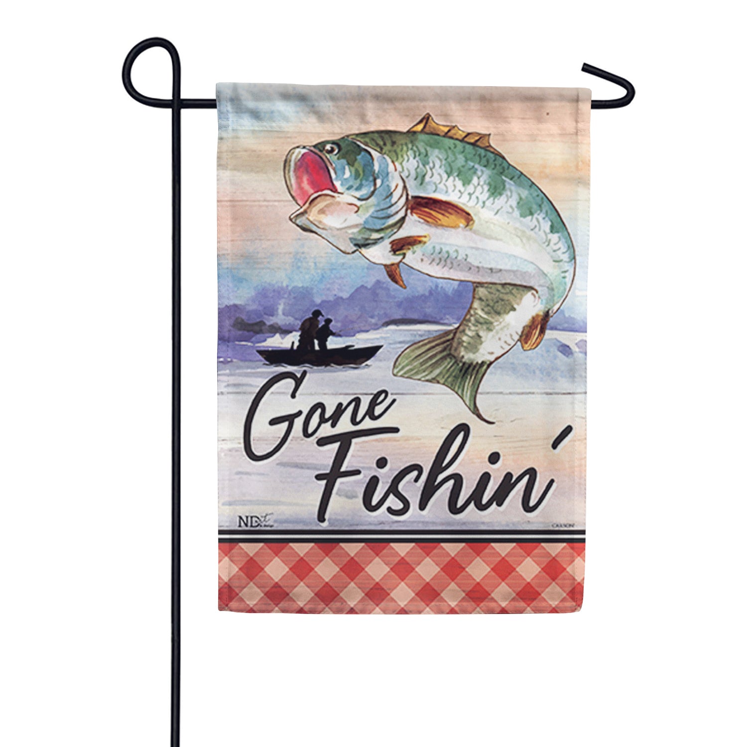 Lodge Fishing Dura Soft Double Sided Garden Flag