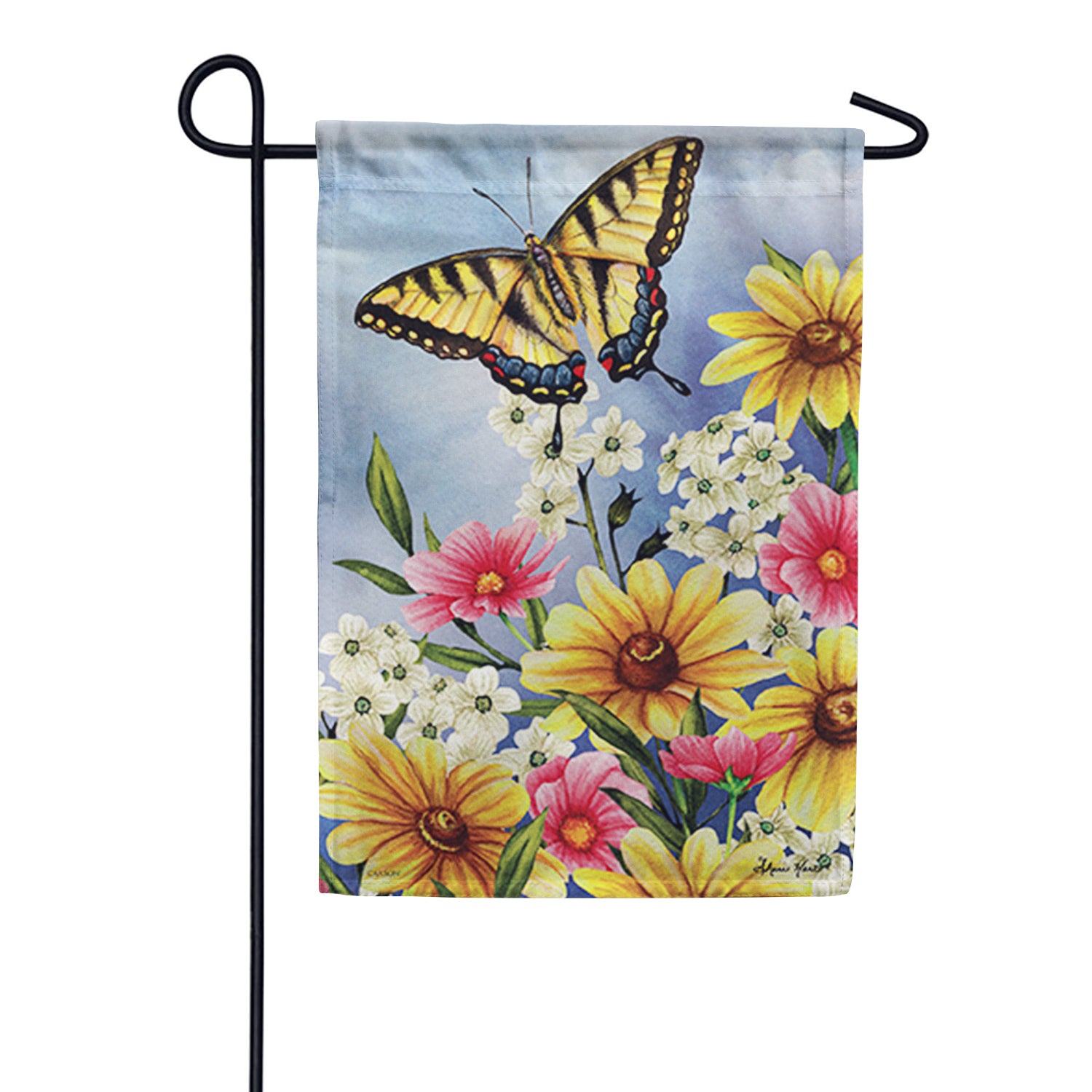 Summer Swallowtail Garden Flag