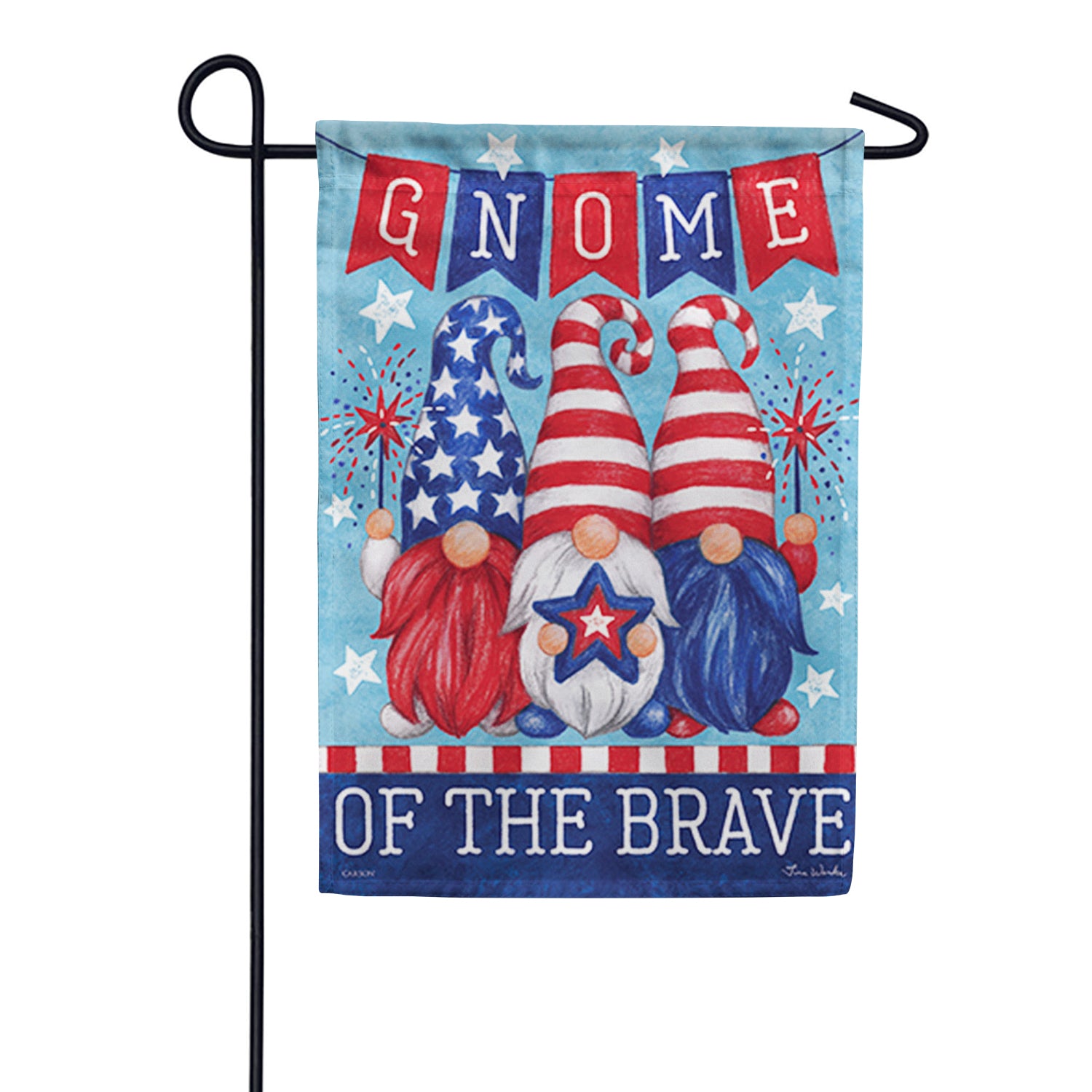 Gnome of the Brave Garden Flag