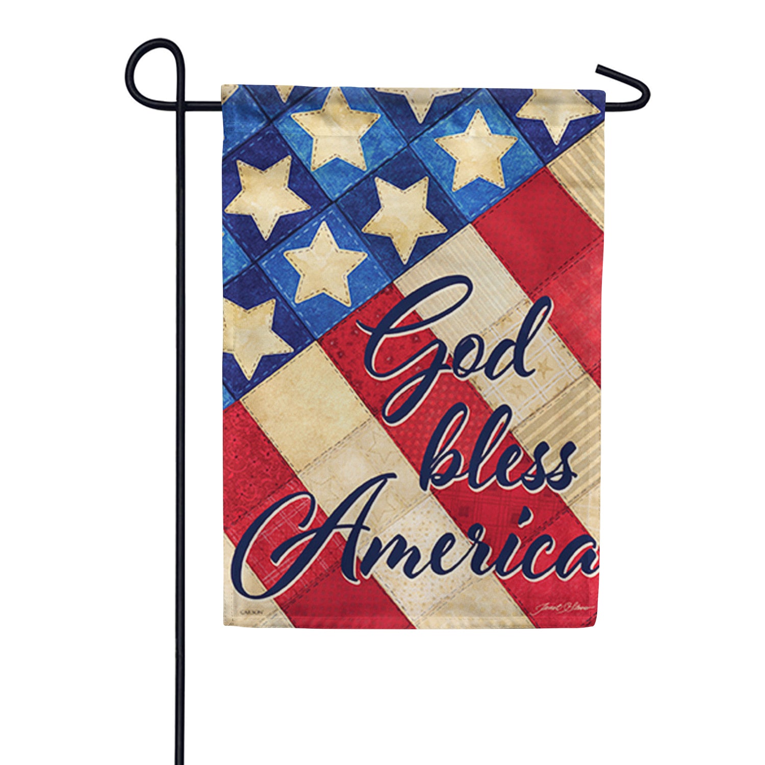 Stitches Stars & Stripes Garden Flag