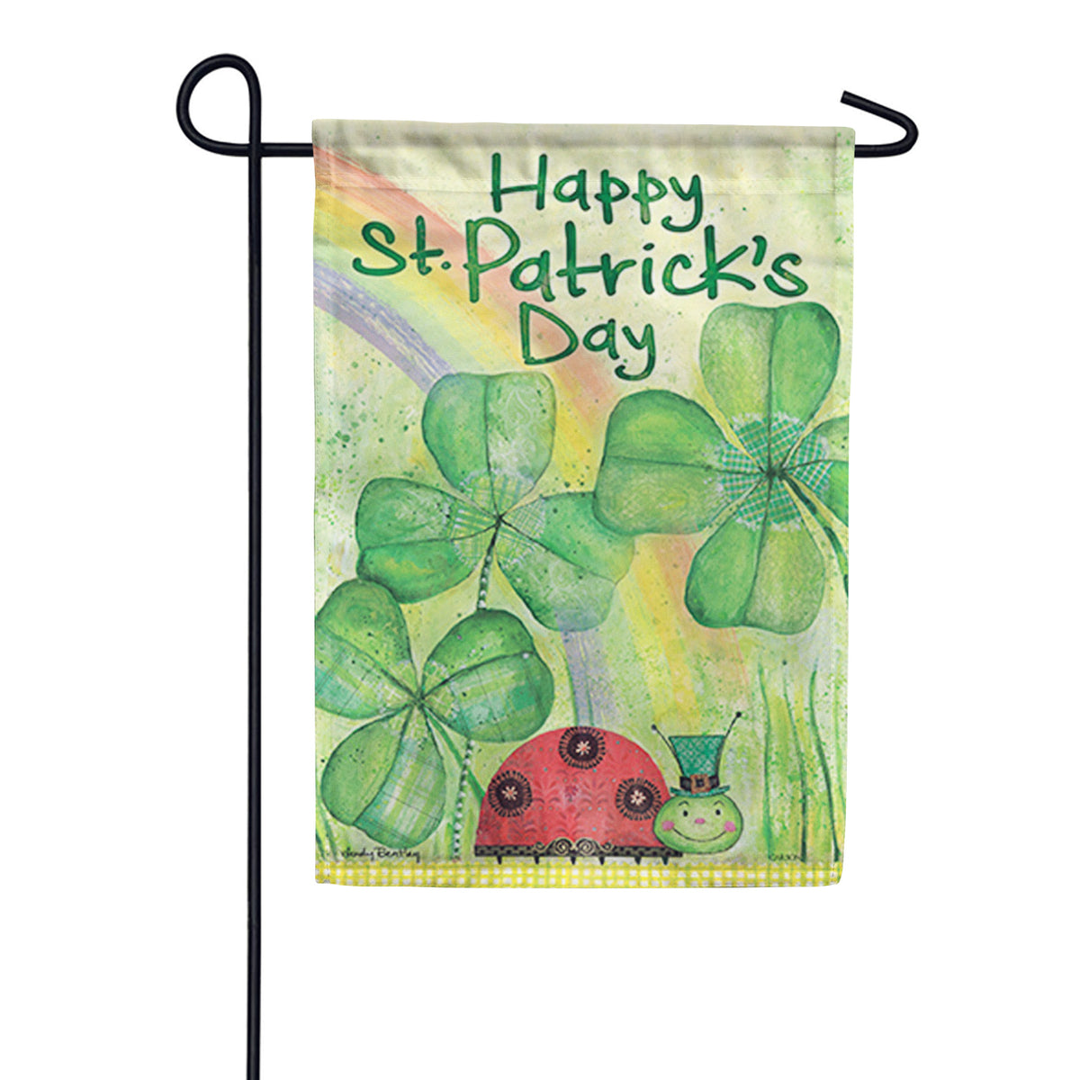 St. Pat's Ladybug Garden Flag