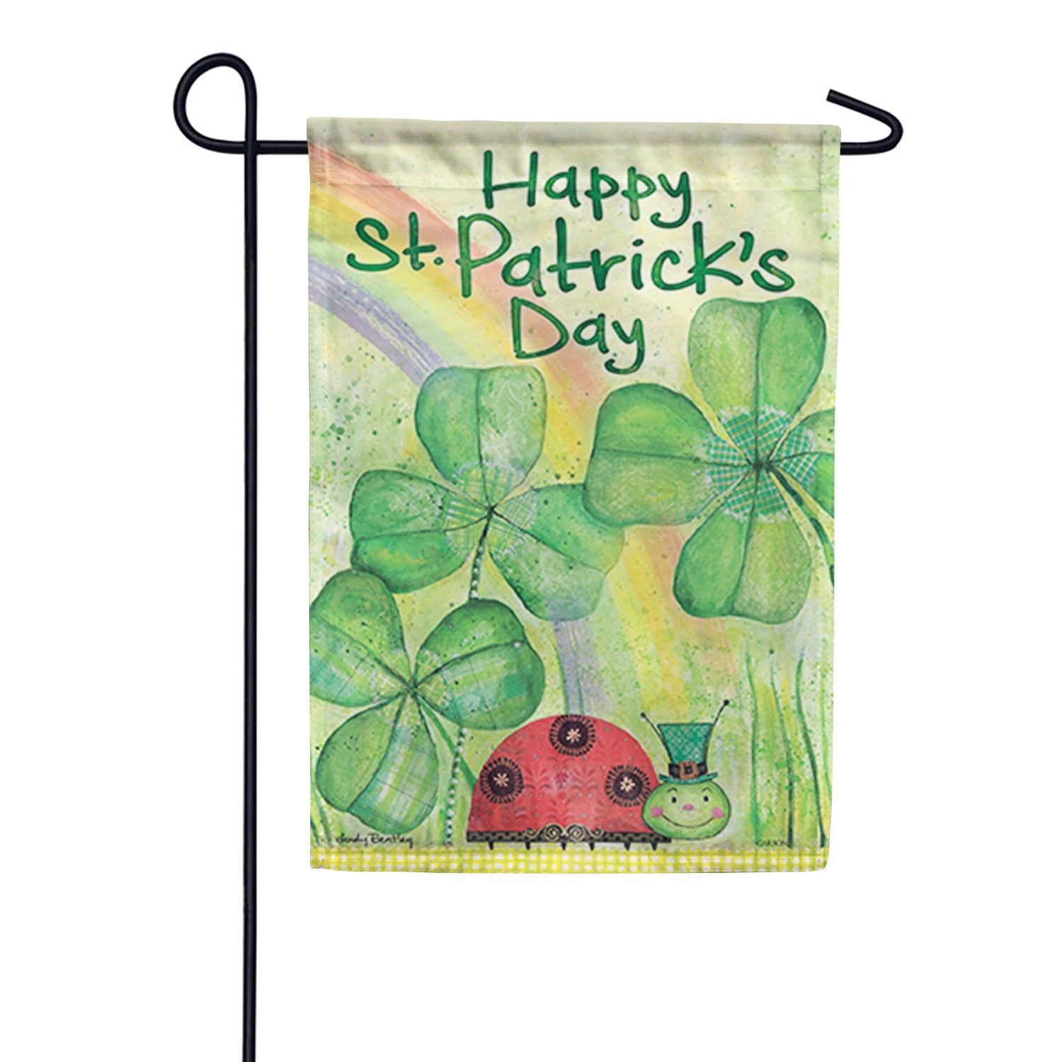 St. Pat's Ladybug Garden Flag