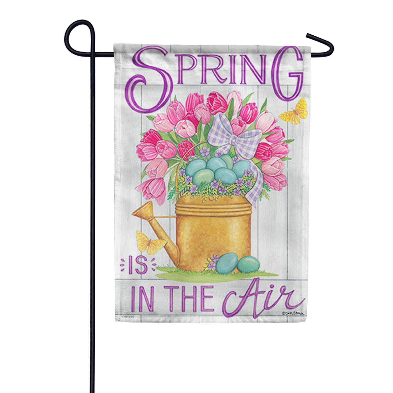 Easter Watering Can Glitter Trends Garden Flag