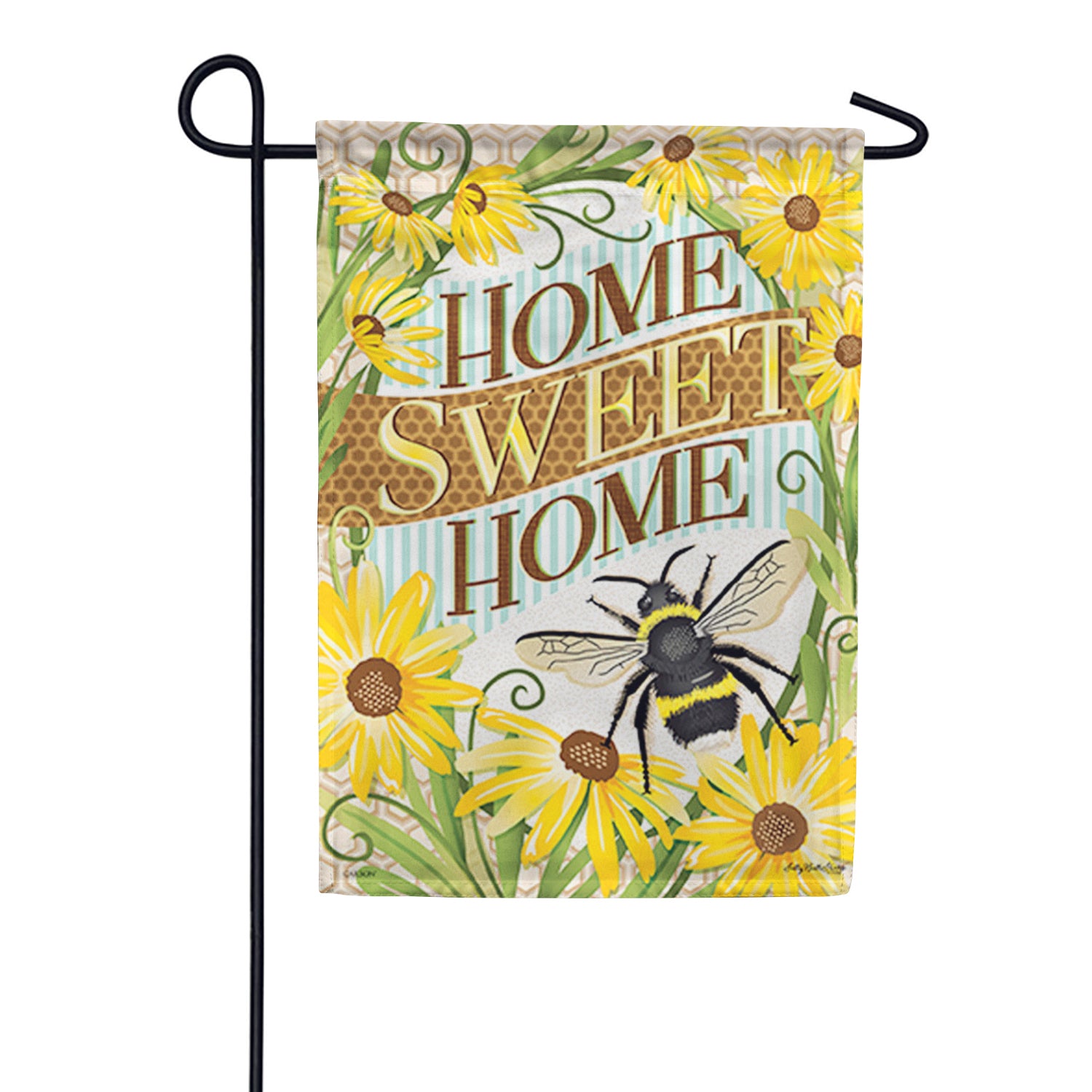 Home Bee Double Sided Garden Flag